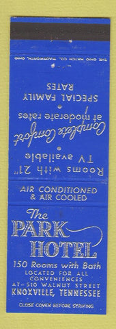 Matchbook Cover - Park Hotel Knoxville TN