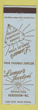 Matchbook Cover - Lamar's Jewelers Henderson NC