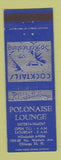 Matchbook Cover - Polonaise Lounge Chicago IL