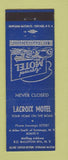Matchbook Cover - Lacroix Motel Ballston Spa NY
