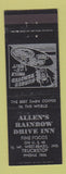 Matchbook Cover - Allen's Rainbow Drive Inn Restaurant Brazil IN