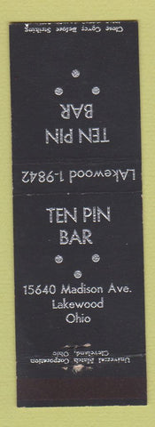 Matchbook Cover - Ten Pin Bar Lakewood OH