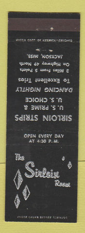 Matchbook Cover - The Sirloin Room Jackson MS