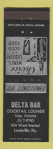 Matchbook Cover - Delta Bar Louisville KY