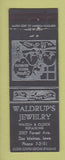 Matchbook Cover - Waldrup's Jewelry Des Moines IA