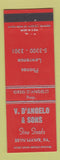 Matchbook Cover - V D'Angelo Sons Restaurant Bryn Mawr PA