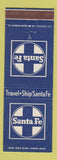Matchbook Cover - Santa Fe Railroad