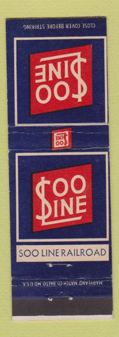 Matchbook Cover - SOO Line Railroad Sault Ste Marie
