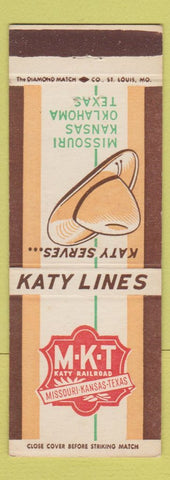 Matchbook Cover - Katy Lines MKT Railroad