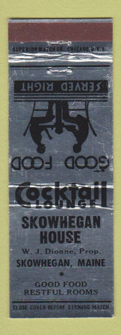Matchbook Cover - Skowhegan House ME WEAR
