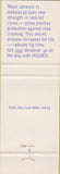 Matchbook Cover - Hughes prevents Cone Cracking