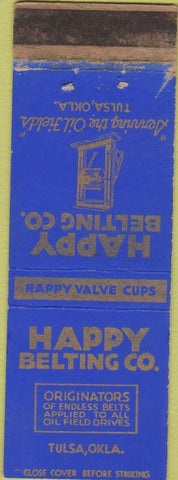 Matchbook Cover - Happy Beltiing Co Tulsa OK WEAR