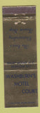Matchbook Cover - Washburn's Motel Court Rocky Mount NC