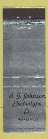 Matchbook Cover - AG Johnson Electrotype Minneapolis MN