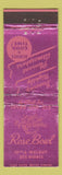 Matchbook Cover - Rose Bowl Restaurant Des Moines IA WEAR