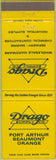 Matchbook Cover - Drago Supply Co Port Arthur Beaumont Orange TX