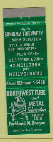 Matchbook Cover - Northwest Tube and Metal Portland OR
