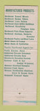 Matchbook Cover - Northwest Tube and Metal Portland OR