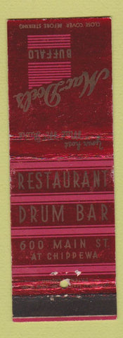 Matchbook Cover - Mac Doel's Restaurant Buffalo NY WEAR