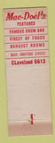 Matchbook Cover - Mac Doel's Restaurant Buffalo NY WEAR