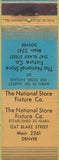 Matchbook Cover - National Store Fixtures Blake Street Denver CO