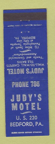 Matchbook Cover - Judy's Motel Bedford PA