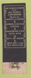 Matchbook Cover - Italian Village Restaurant Chicago IL