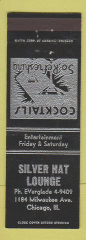 Matchbook Cover - Silver Hat Lounge Chicago IL