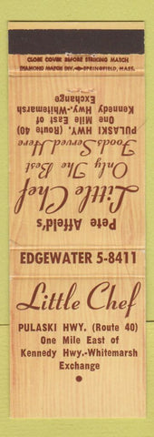 Matchbook Cover - Little Chef Restaurant MD?