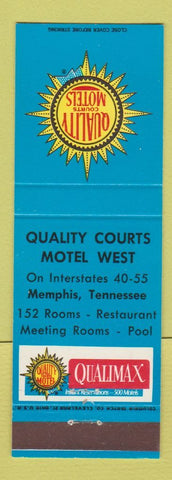 Matchbook Cover - Quality Courts Motel West Memphis TN