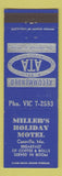 Matchbook Cover - Miller's Holiday Motel Cassville MO
