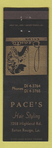 Matchbook Cover - Pace's Beauty Salon Baton Rouge LA