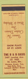 Matchbook Cover - B&B Oasis St Louis MO Restaurant