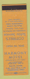 Matchbook Cover - Harmony Motel Springfield OH