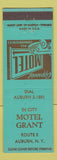 Matchbook Cover - Motel Grant Auburn NY