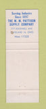 Matchbook Cover - Tube Turn Welding Fittings Cleveland OH