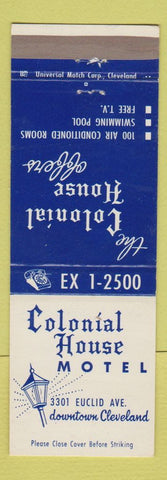 Matchbook Cover - Colonial House Motel Cleveland OH