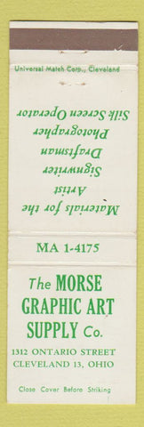 Matchbook Cover - Morse Graphic Art Supply Cleveland OH