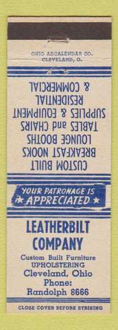 Matchbook Cover - Leatherbilt Company Upholstering Cleveland OH