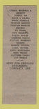 Matchbook Cover - Great Lakes Distributing Shipping Room Equipment Cleveland OH