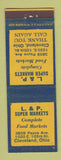 Matchbook Cover - L&P Super Market Grocery Cleveland OH #1