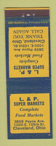 Matchbook Cover - L&P Super Market Grocery Cleveland OH #1