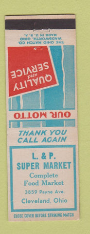 Matchbook Cover - L&P Super Market Grocery Cleveland OH #2