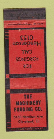 Matchbook Cover - The Machinery Forging Company Cleveland OH WEAR