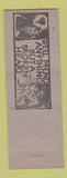 Matchbook Cover - Ridler Tank and Welding Cleveland OH