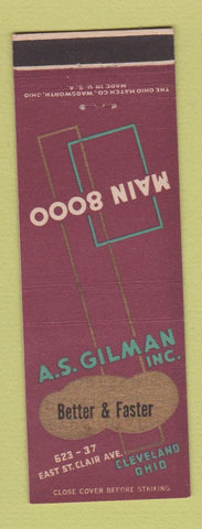 Matchbook Cover - AS Gilman Cleveland OH copying printing