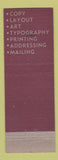 Matchbook Cover - AS Gilman Cleveland OH copying printing