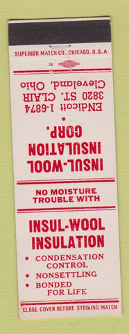 Matchbook Cover - Insul Wool Insulation Cleveland OH