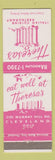 Matchbook Cover - Theresa's Italian Restaurant Cleveland OH