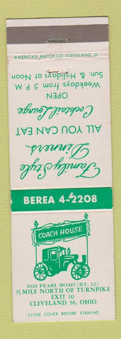 Matchbook Cover - Coach House Cleveland OH